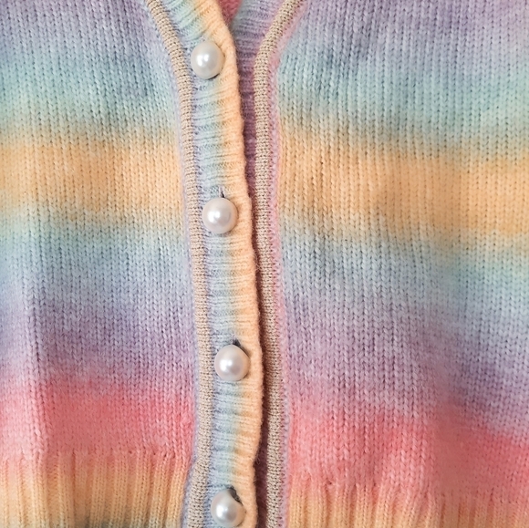 Charter Club Rainbow Ombré Lover Era Cardigan M - Picture 7 of 7
